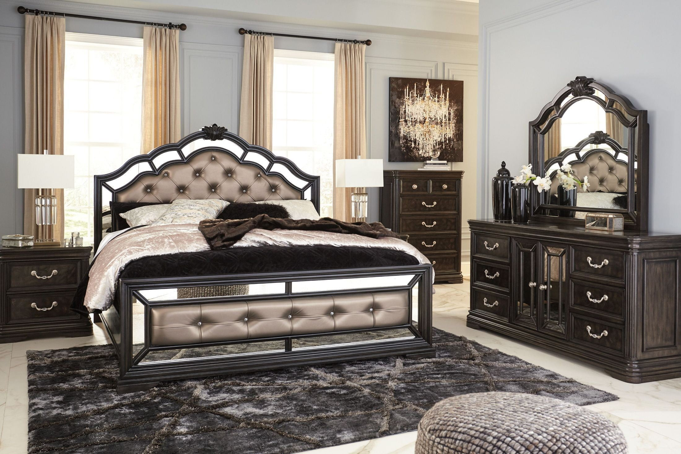 Best ideas about Ashley Bedroom Furniture
. Save or Pin Quinshire Brown Upholstered Panel Bedroom Set from Ashley Now.