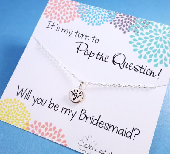 Best ideas about Asking Bridesmaid Gift Ideas
. Save or Pin Be my Bridesmaid t Asking Bridesmaids cards with necklace Now.