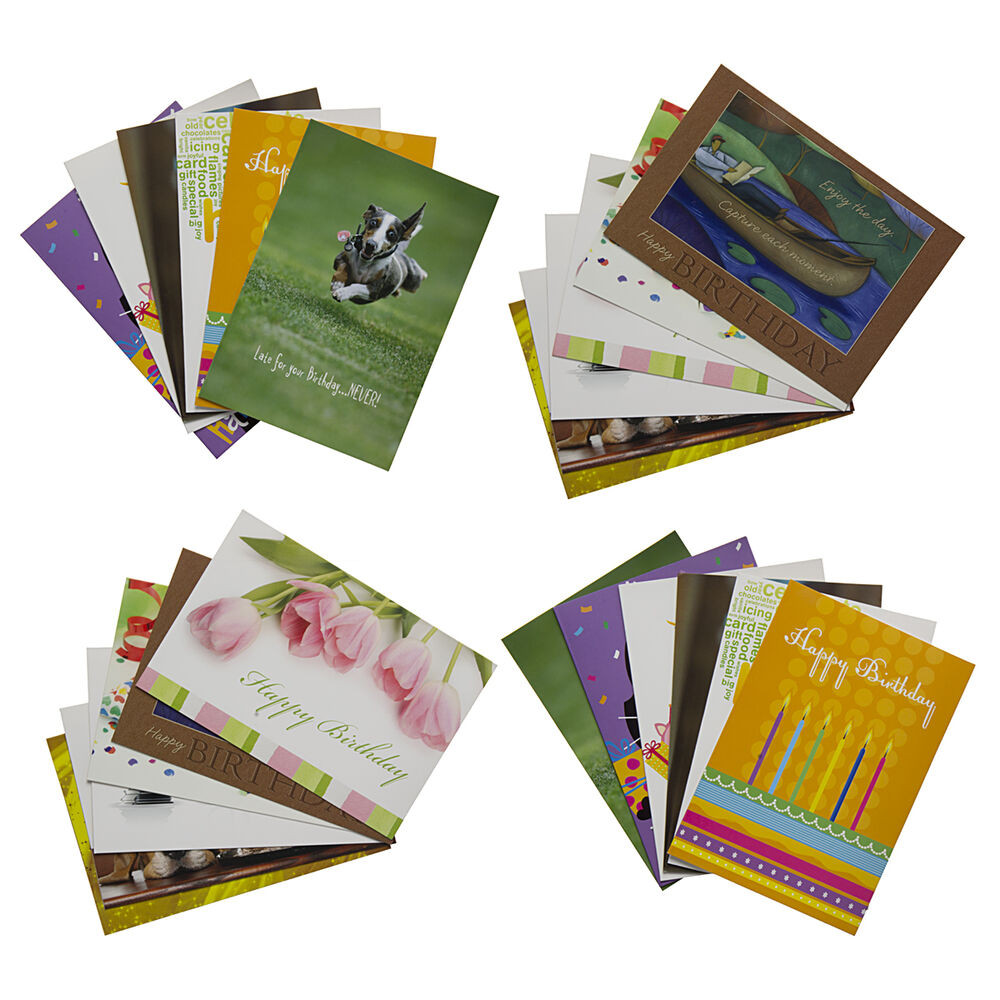 Best ideas about Assorted Birthday Card
. Save or Pin 24 Pack Happy Birthday Greeting Cards Assortment With Now.