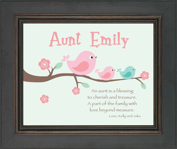 Best ideas about Auntie Birthday Gifts
. Save or Pin AUNT personalized t Custom Gift for a by Now.