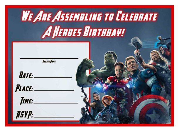 Best ideas about Avengers Birthday Invitations
. Save or Pin Free Avengers Age of Ultron Printable Birthday Invitation Now.