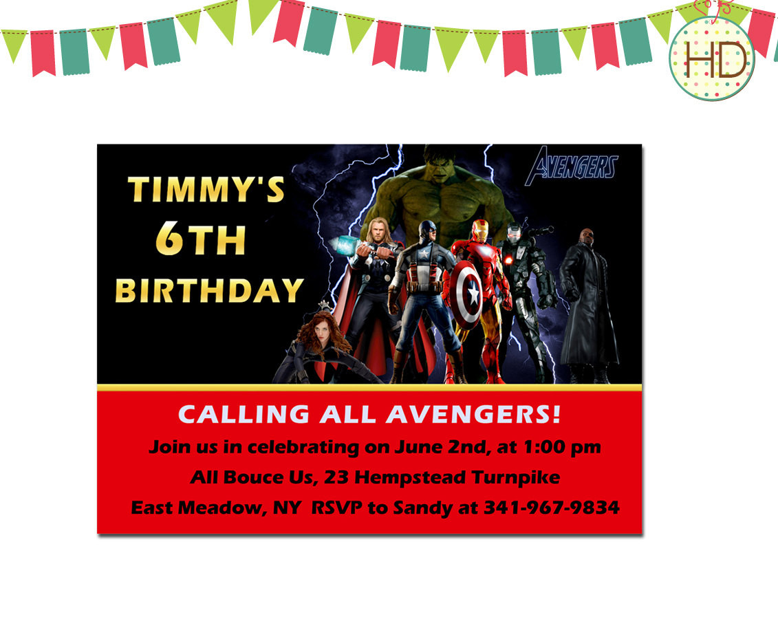 Best ideas about Avengers Birthday Invitations
. Save or Pin Avengers Birthday Invitation Avengers Superhero by Now.