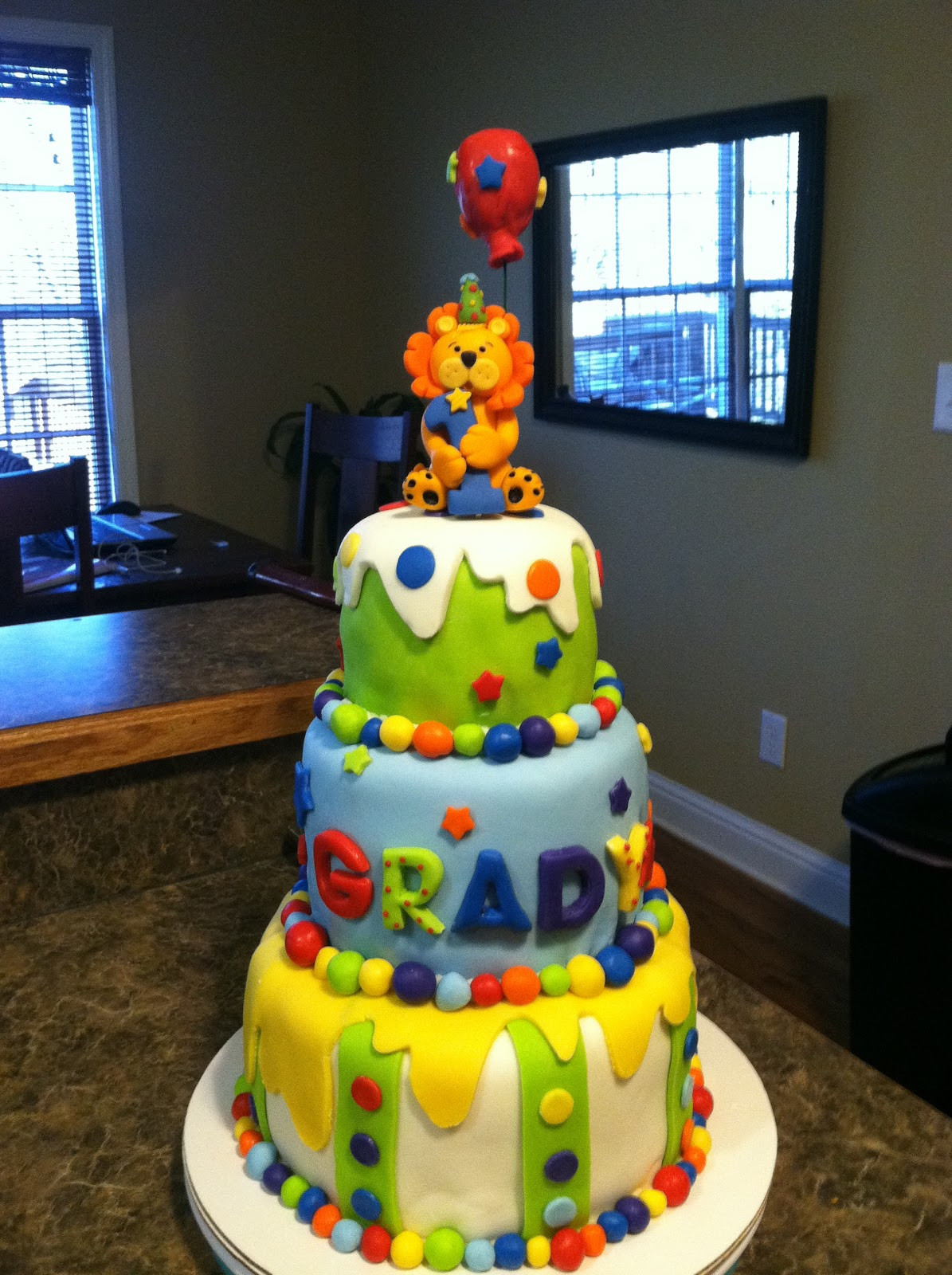 Best ideas about Baby 1st Birthday Cake
. Save or Pin Brandi Cakes Baby Boy First Birthday Circus Cake Now.