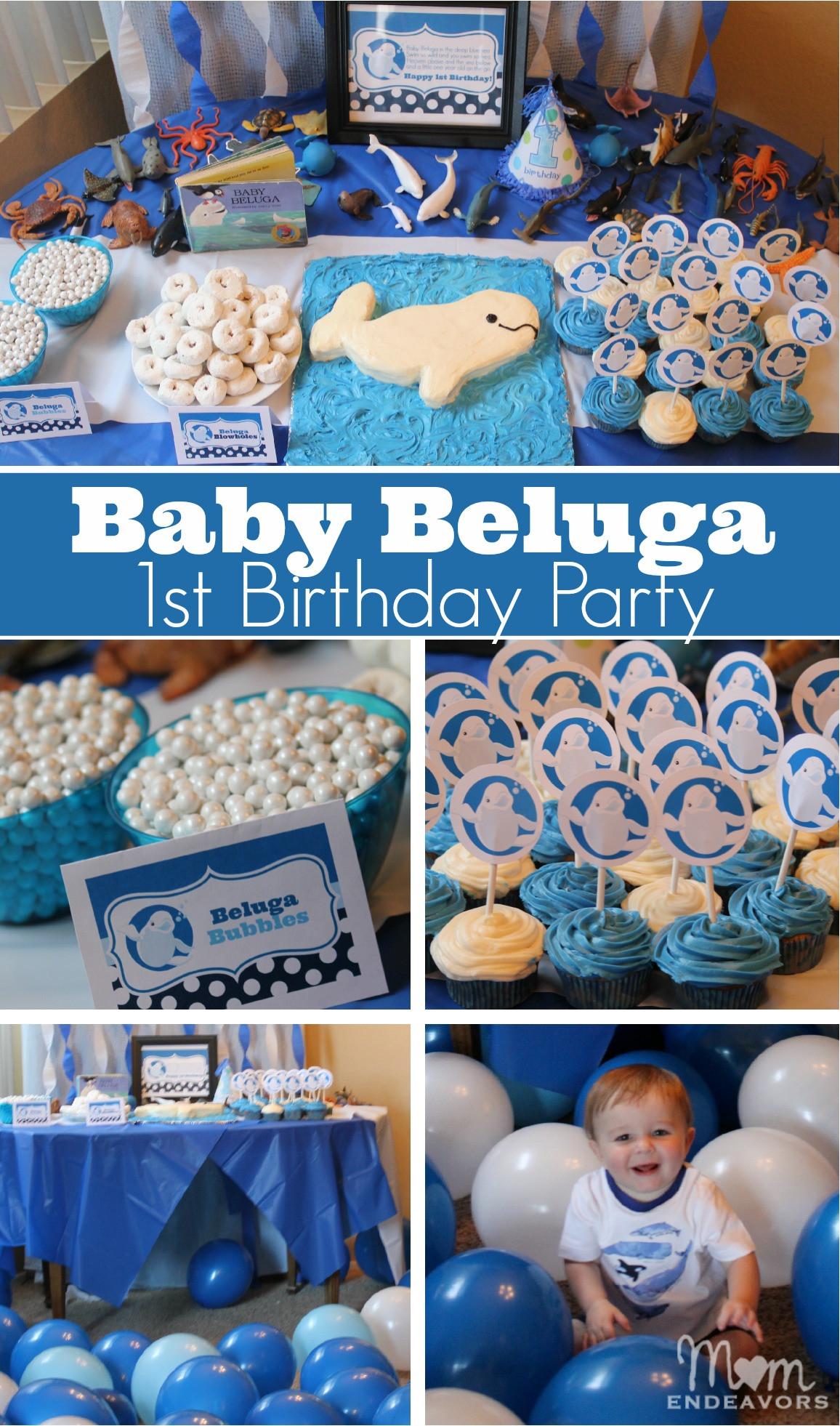 Best ideas about Baby 1st Birthday Ideas
. Save or Pin Baby Beluga 1st Birthday Party Now.