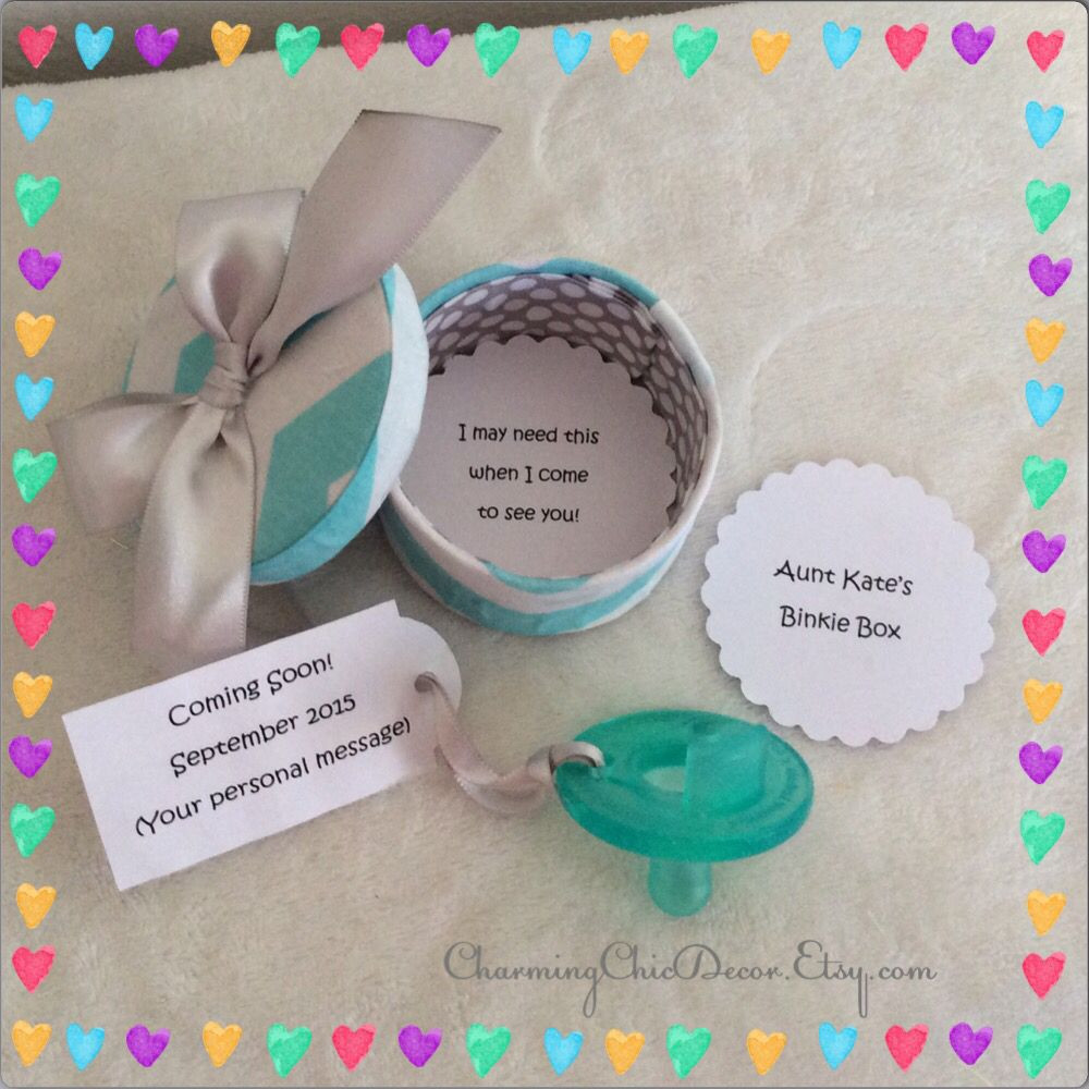 Best ideas about Baby Announcements Gift Ideas
. Save or Pin Cute Binkie Box Pregnancy Announcement This adorable Now.