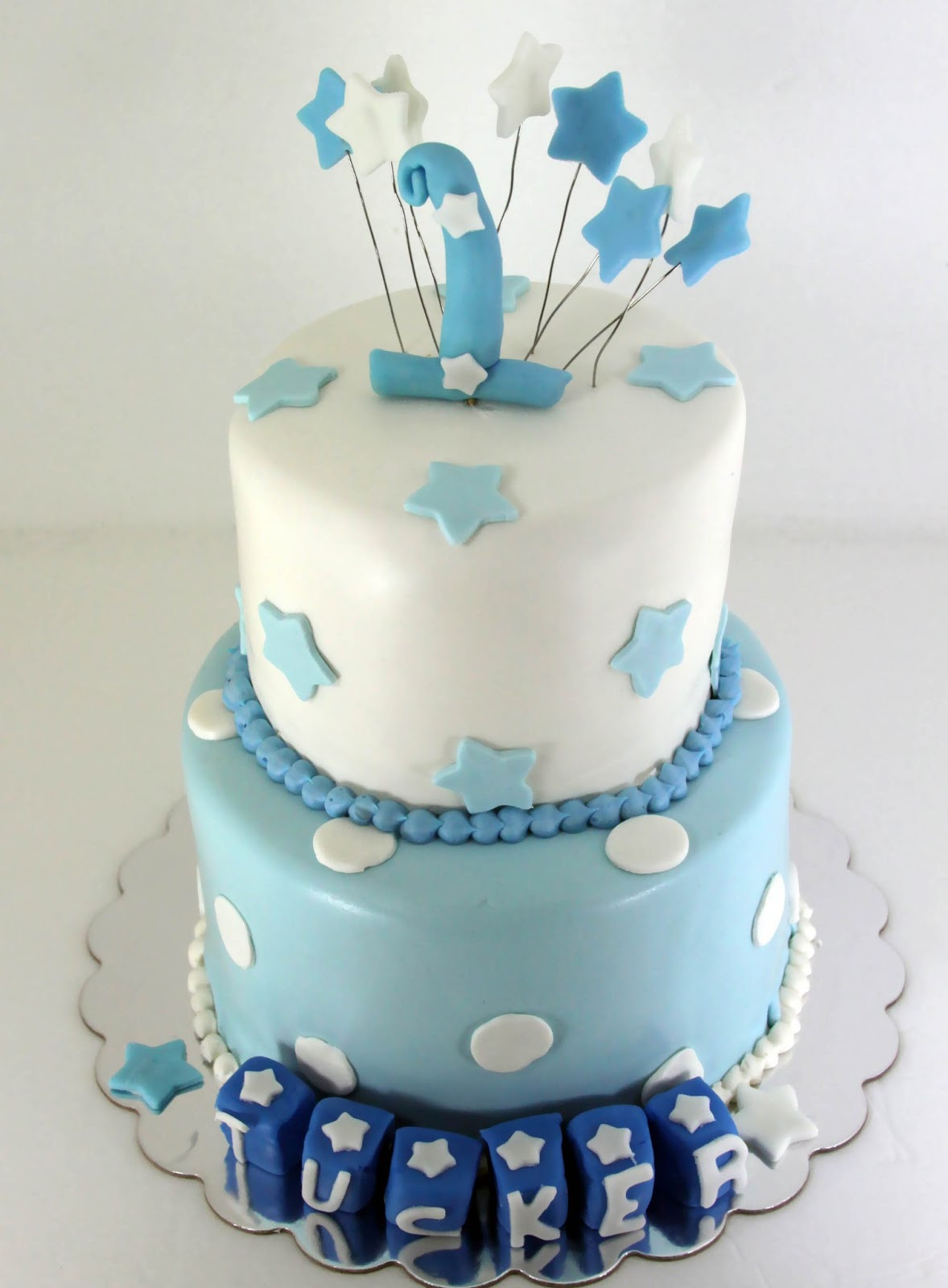 Best ideas about Baby Birthday Cake
. Save or Pin Tastefully Done Baby Boy Blue 1st Birthday Cake Now.