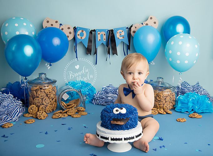 Best ideas about Baby Boy First Birthday Decorations
. Save or Pin Cake Smash Cookie Monster Cake Smash Now.