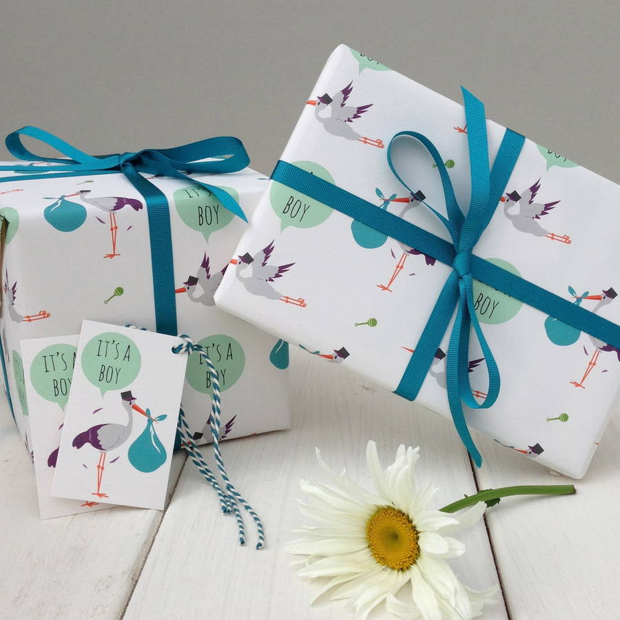 Best ideas about Baby Boy Gift Wrap Ideas  . Save or Pin new baby boy t wrap by the little blue owl Now.