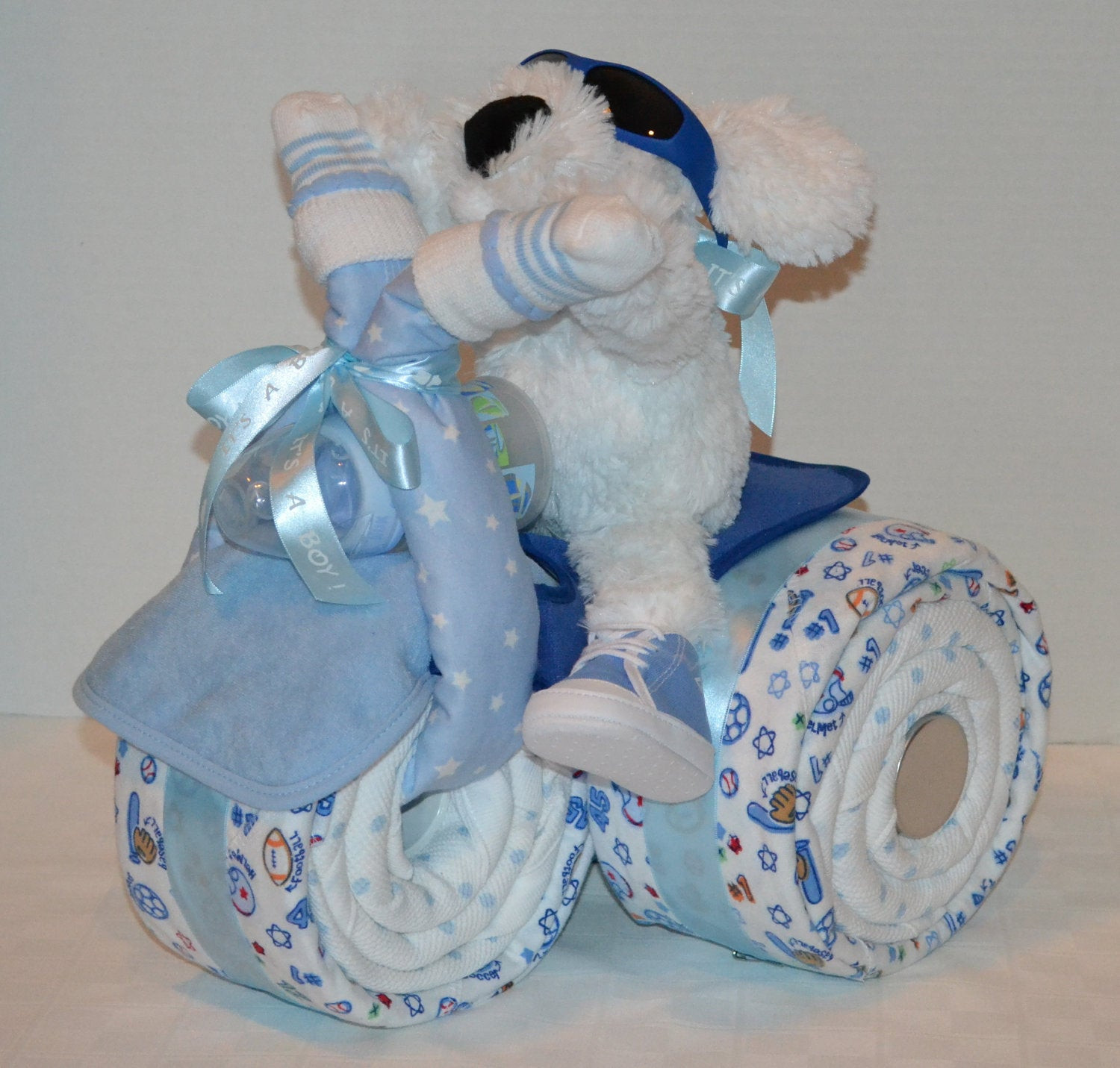 Best ideas about Baby Boy Shower Gift Ideas
. Save or Pin Tricycle Trike Diaper Cake Baby Shower Gift Sports theme Now.