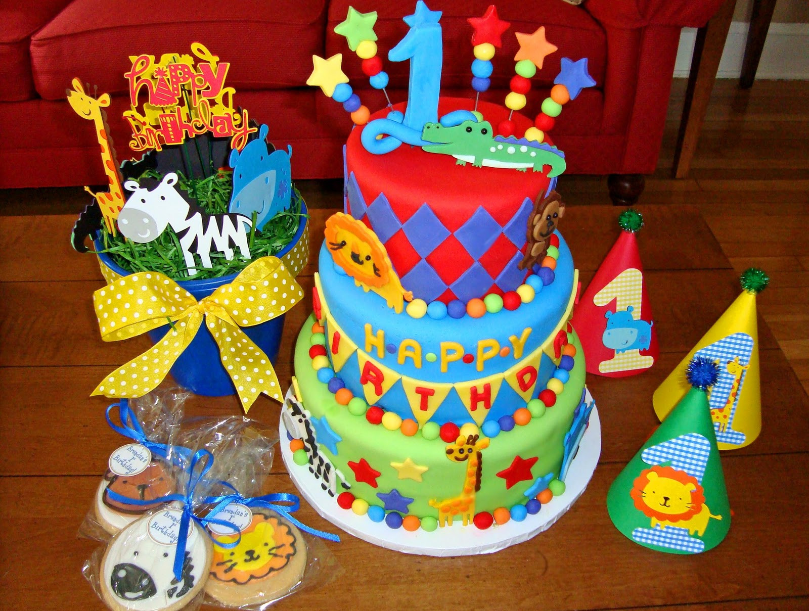 Best ideas about Baby Boys Birthday Cake
. Save or Pin Sugar Butter Baby Baby s 1st Birthday Zoo Now.
