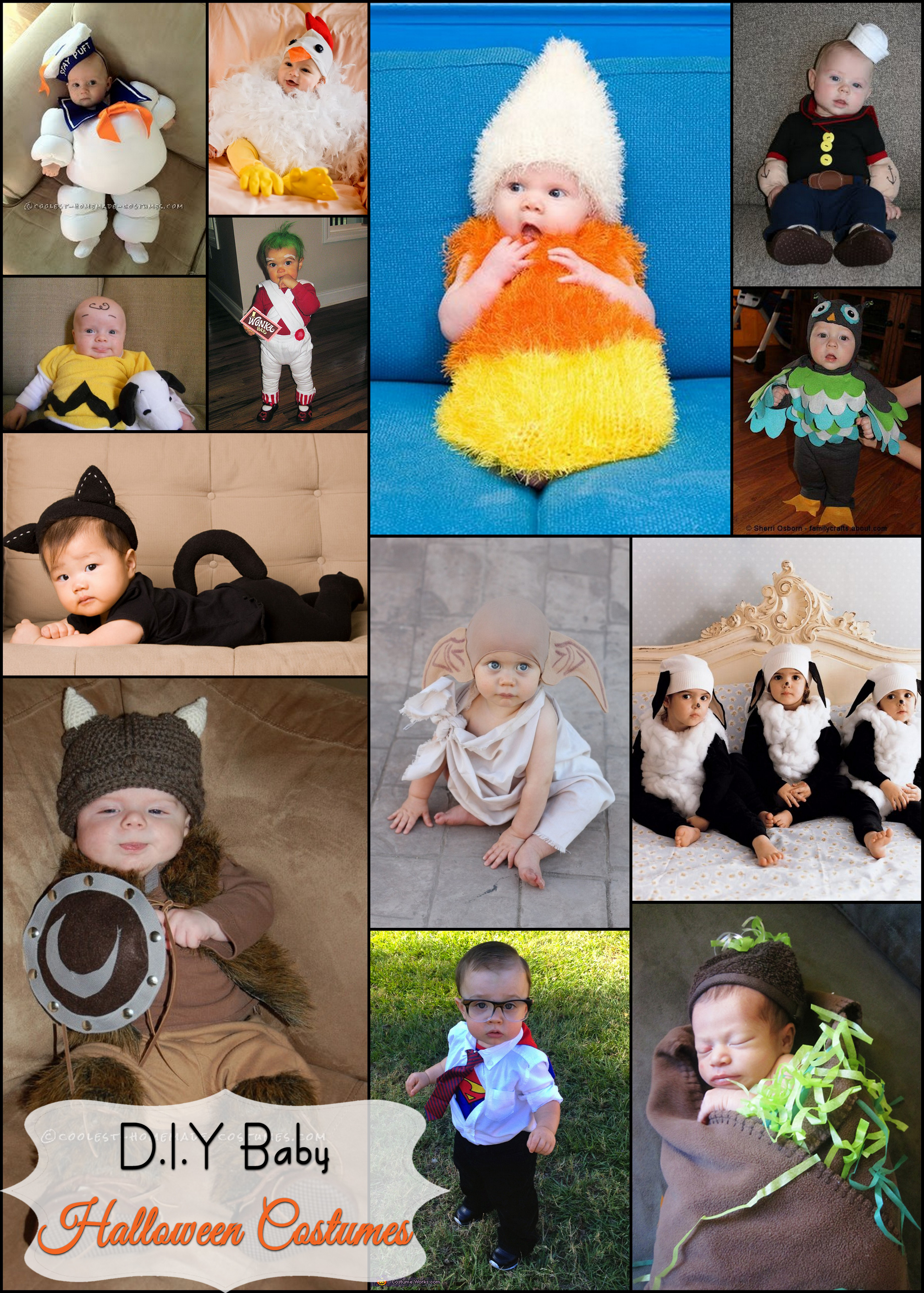 Best ideas about Baby Costume DIY
. Save or Pin D I Y Baby Halloween Costumes Now.