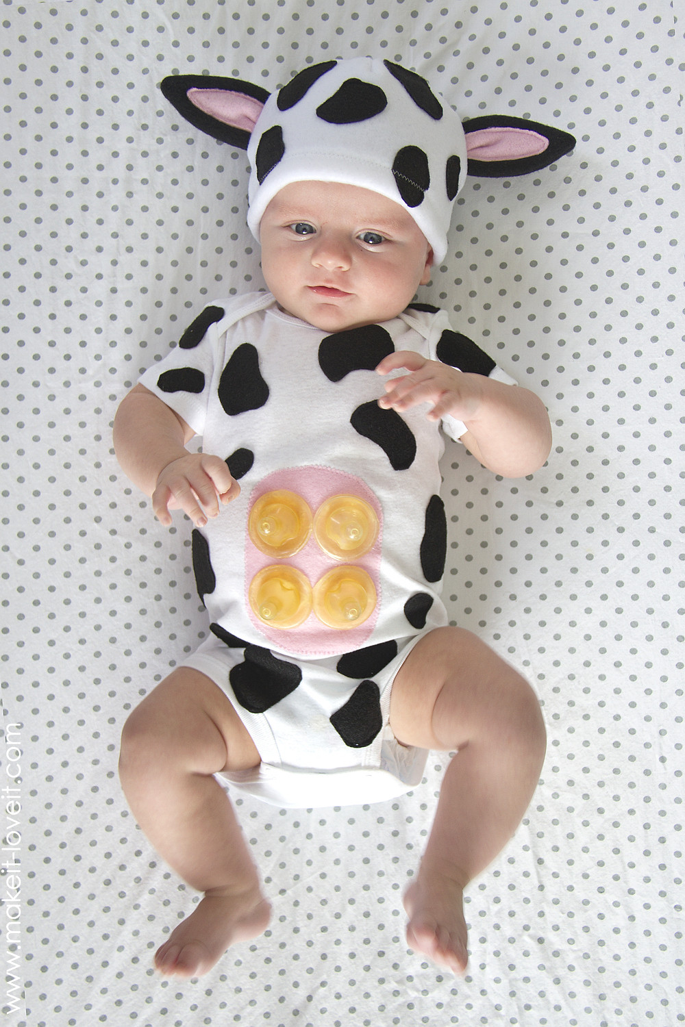 Best ideas about Baby Costume DIY
. Save or Pin Baby Cow Costume with an UDDER Now.