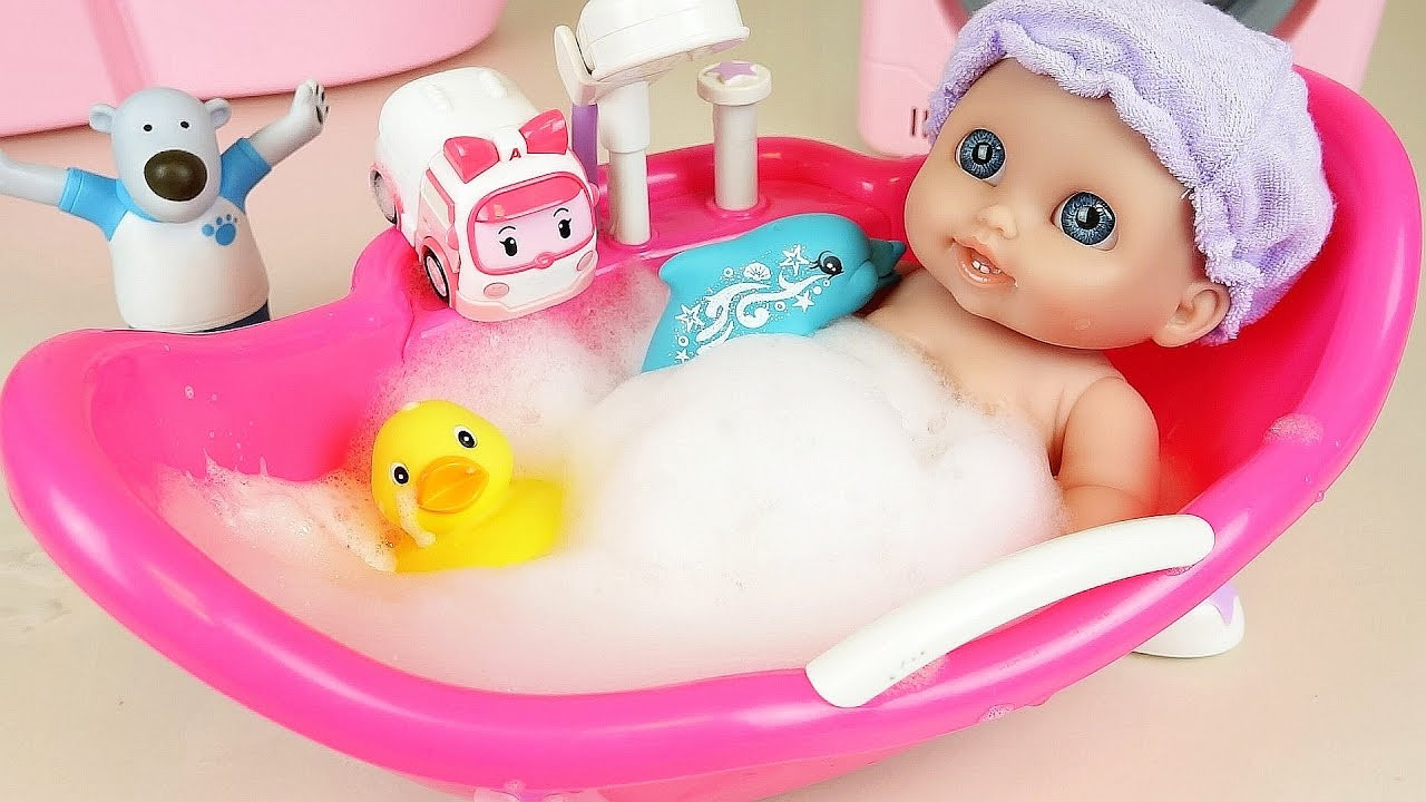 Best ideas about Baby Doll Bathroom
. Save or Pin Baby Doll Bath with dolphin and Poli toys more Kinder Joy Now.