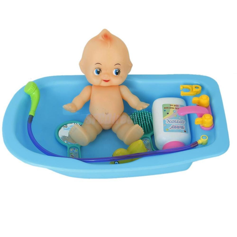 Best ideas about Baby Doll Bathroom
. Save or Pin Plastic Baby Doll in Bath Tub with Shower Bath Accessories Now.