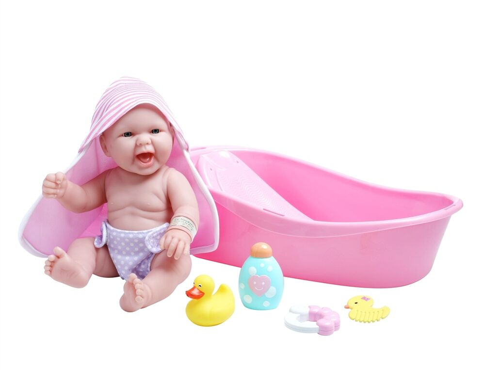 Best ideas about Baby Doll Bathroom
. Save or Pin JC Toys LA NEWBORN 13" BERENGUER BABY GIRL BATH GIFT SET Now.