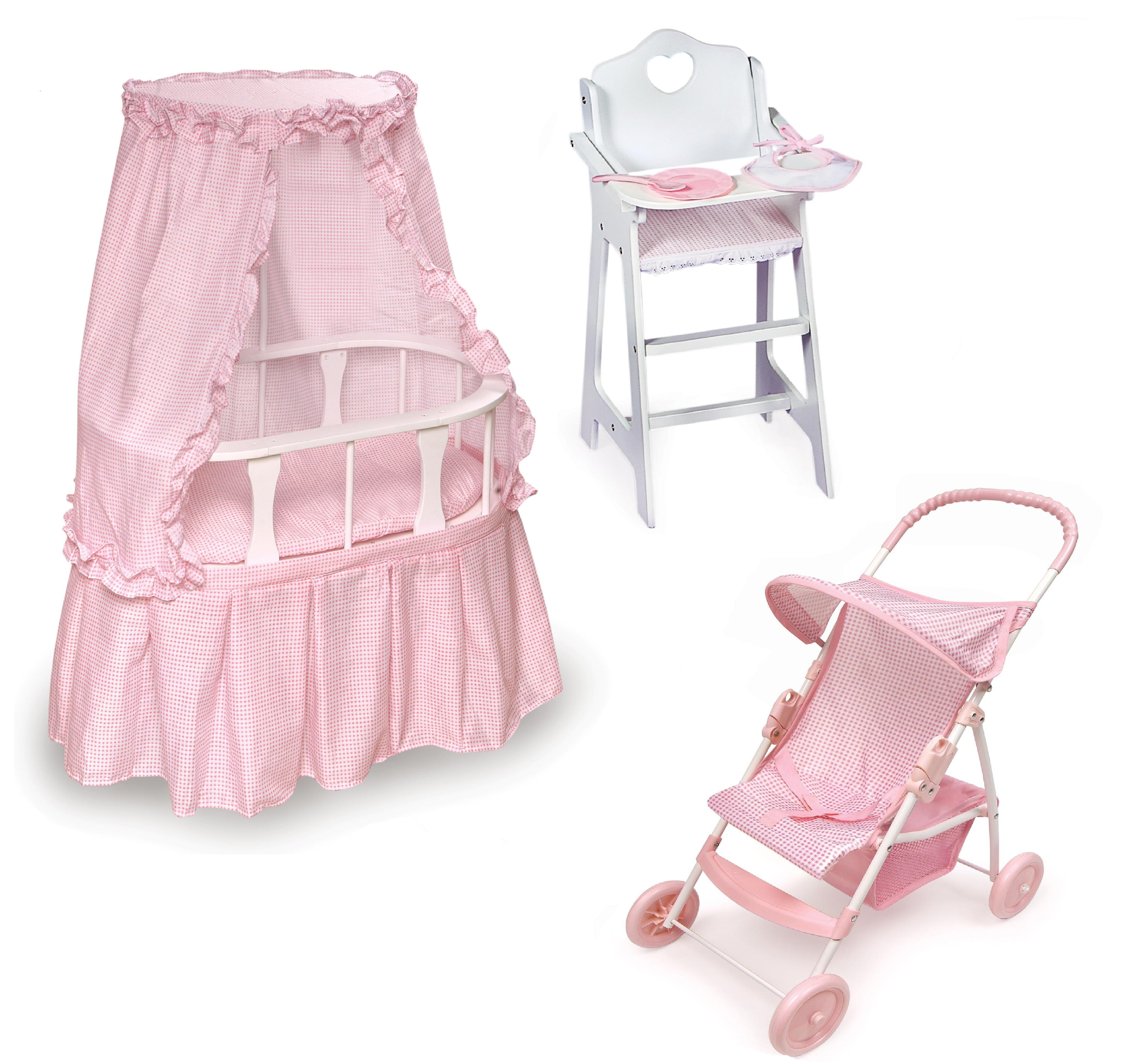 Best ideas about Baby Dolls Furniture Sets
. Save or Pin Badger Basket Oval Doll Bassinet Furniture Set by OJ Now.