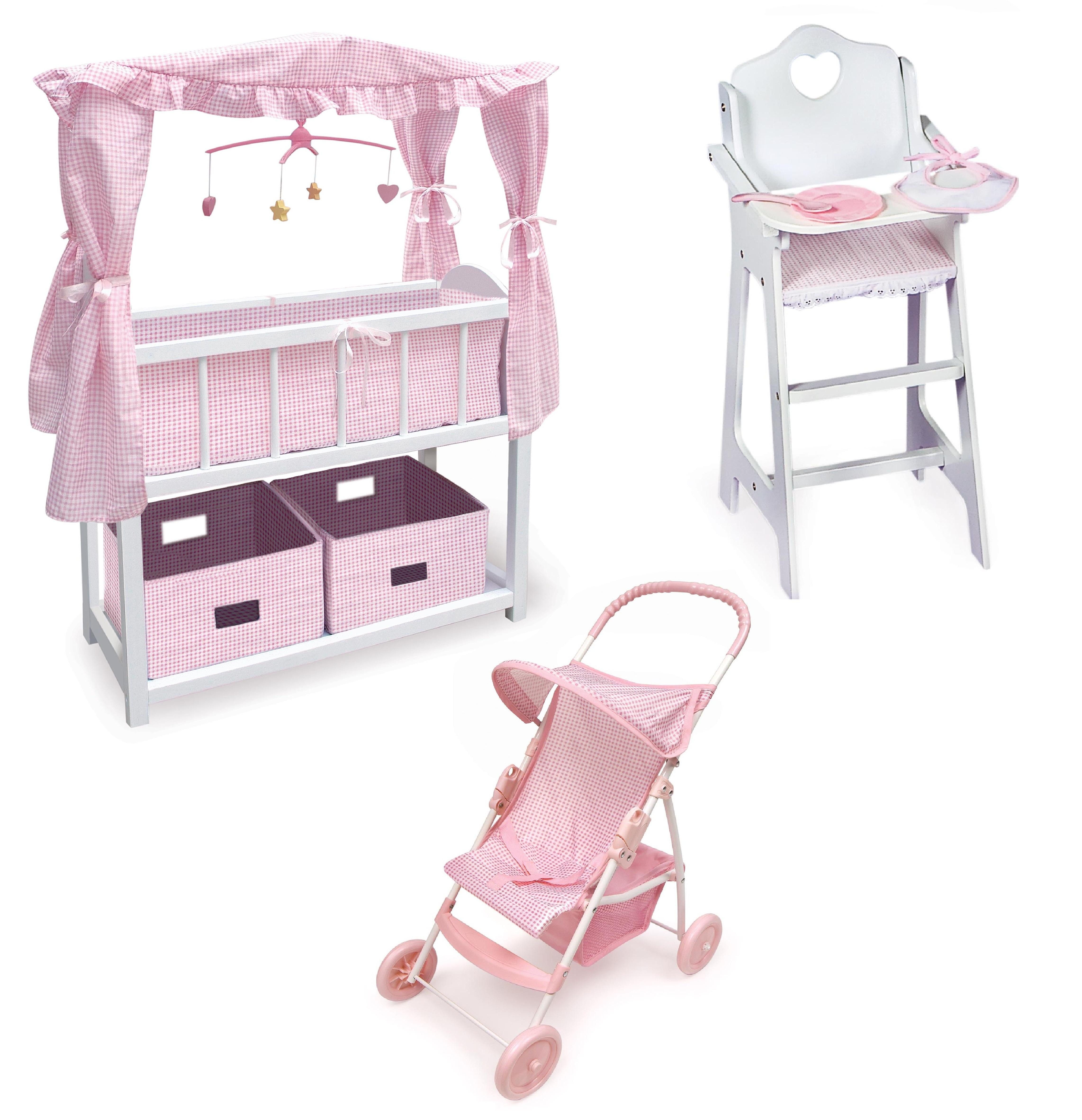 Best ideas about Baby Dolls Furniture Sets
. Save or Pin Badger Basket Canopied Doll Crib Furniture Set by OJ Now.