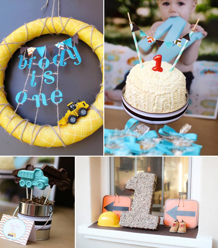 Best ideas about Baby First Birthday Gift Ideas Boy
. Save or Pin Kara s Party Ideas Construction Truck Themed 1st Birthday Now.