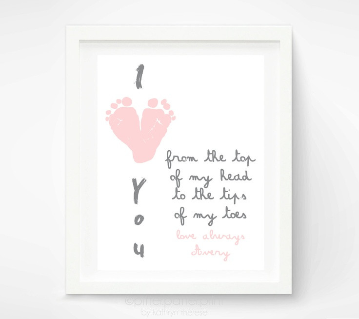 Best ideas about Baby Footprint Gift Ideas
. Save or Pin Mother s Day Gift for Grandma I Love You Baby Footprint Now.