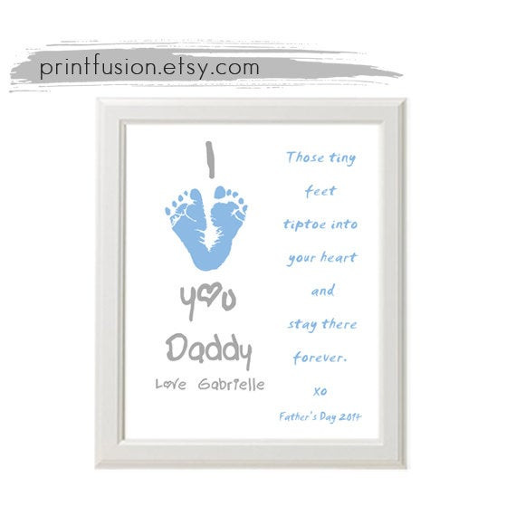 Best ideas about Baby Footprint Gift Ideas
. Save or Pin Mothers Day Gift Fathers Day Gift from Baby by PrintFusion Now.