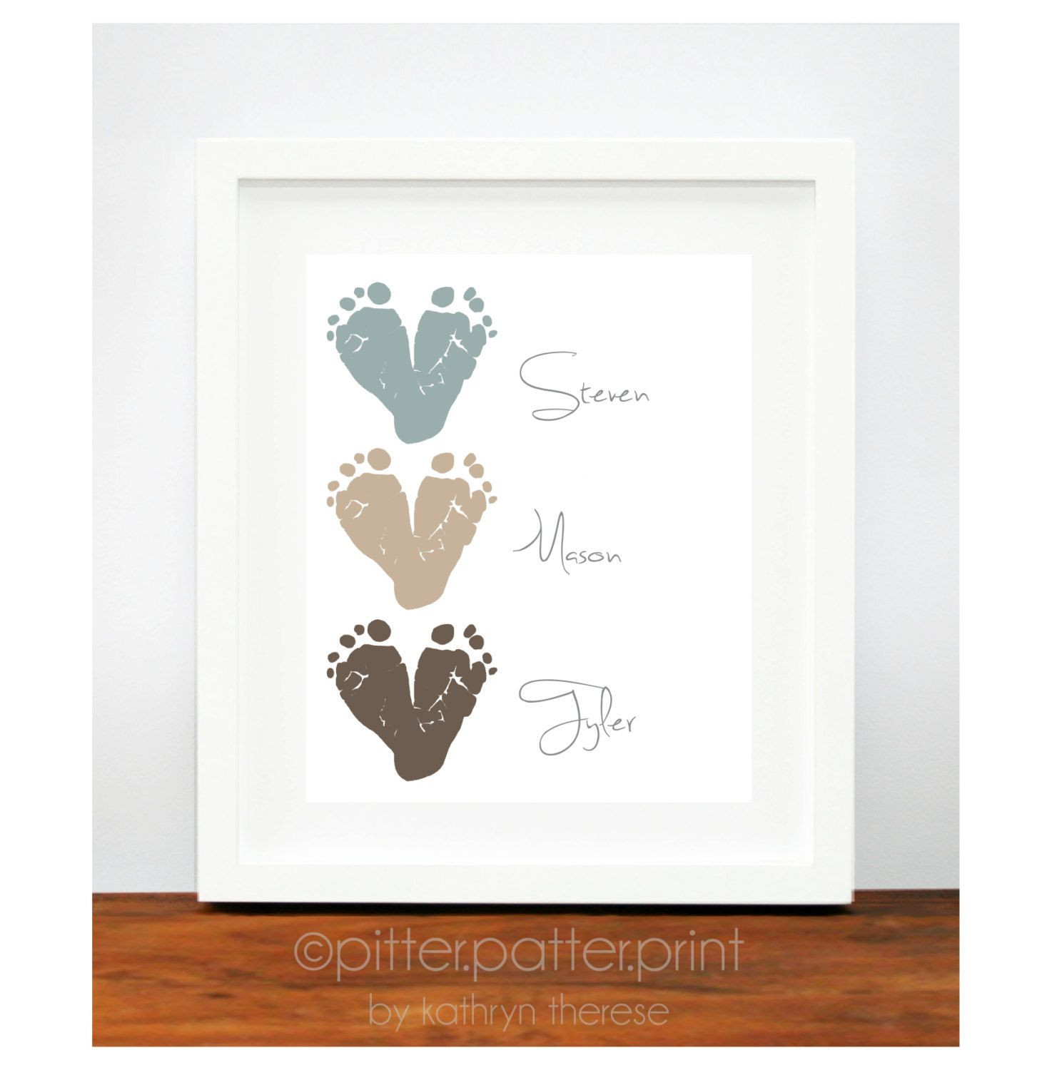Best ideas about Baby Footprint Gift Ideas
. Save or Pin Gift for Grandparents Baby Footprint Hearts by Now.