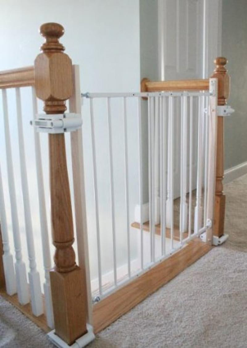 Best ideas about Baby Gate For Stairs With Railing
. Save or Pin small baby gates for stairs with no walls Now.
