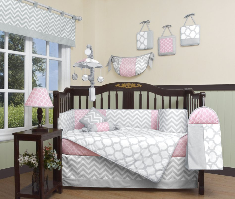 Best ideas about Baby Girl Bedroom Sets
. Save or Pin Geenny Chevron 13 Piece Crib Bedding Set & Reviews Now.