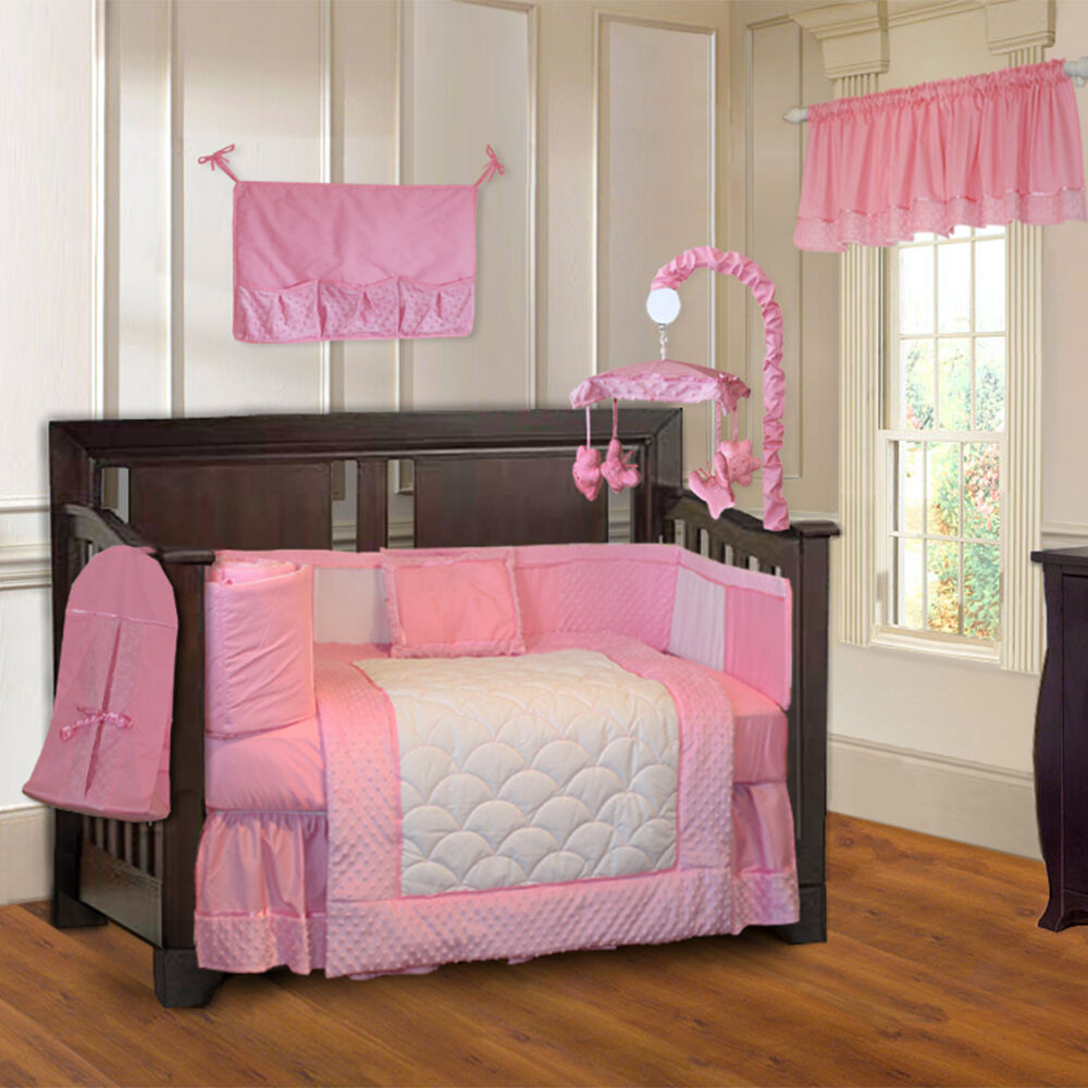 Best ideas about Baby Girl Bedroom Sets
. Save or Pin BabyFad 10 Piece Minky Pink Girls Ultra Soft Baby Crib Now.