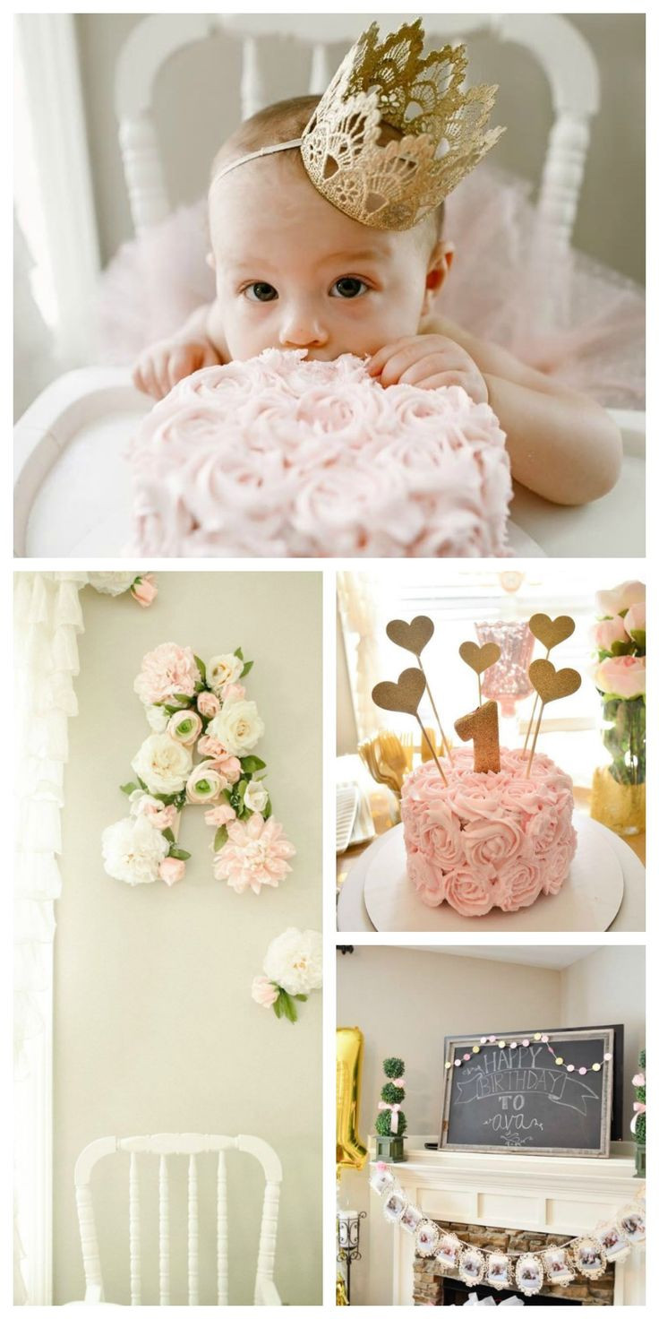 Best ideas about Baby Girl First Birthday Ideas
. Save or Pin 25 best ideas about Gold first birthday on Pinterest Now.