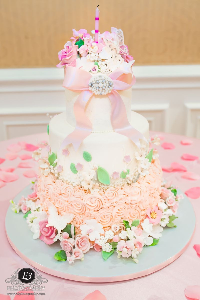 Best ideas about Baby Girls Birthday Cake
. Save or Pin Baby girl Suttyn s FIRST BIRTHDAY cake our Enchanted Now.