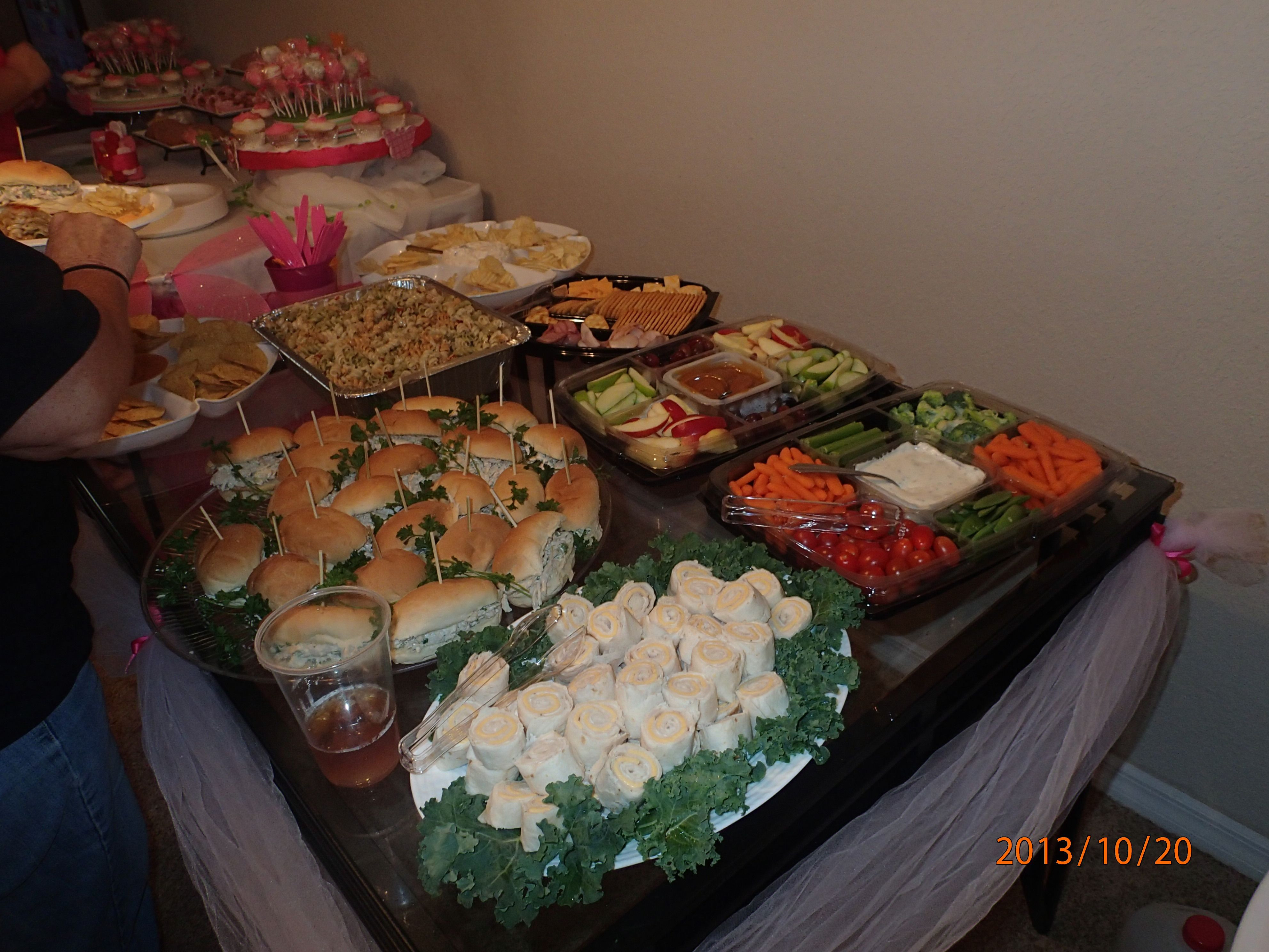 Best ideas about Baby Shower Food Table
. Save or Pin Baby Shower food table Baby Sprinkle Now.