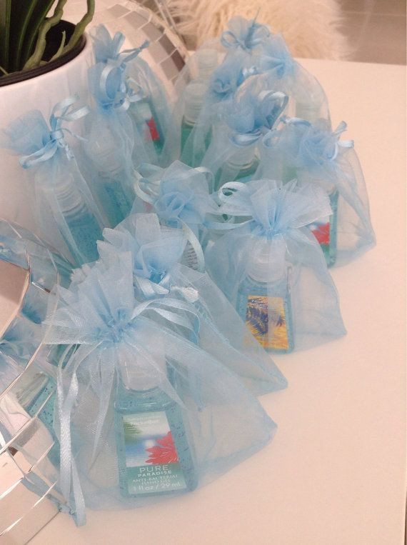Best ideas about Baby Shower Gift Bag Ideas For Guests
. Save or Pin Baby Boy Shower Party Favor in its own baby blue bag Now.