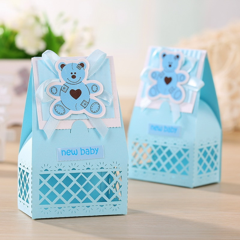 Best ideas about Baby Shower Gift Bags For Guests Ideas
. Save or Pin Pink and Blue Cute Baby Favors Boxes Baptism Bombonieres Now.