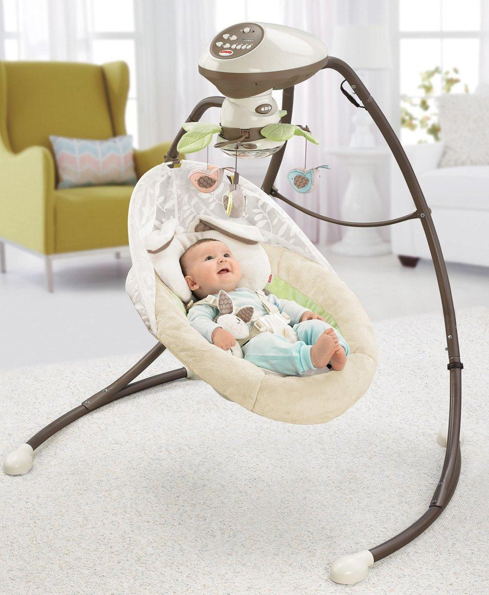 Best ideas about Baby Swing Bassinet
. Save or Pin Amazon Fisher Price Snugabunny Cradle n Swing with Now.