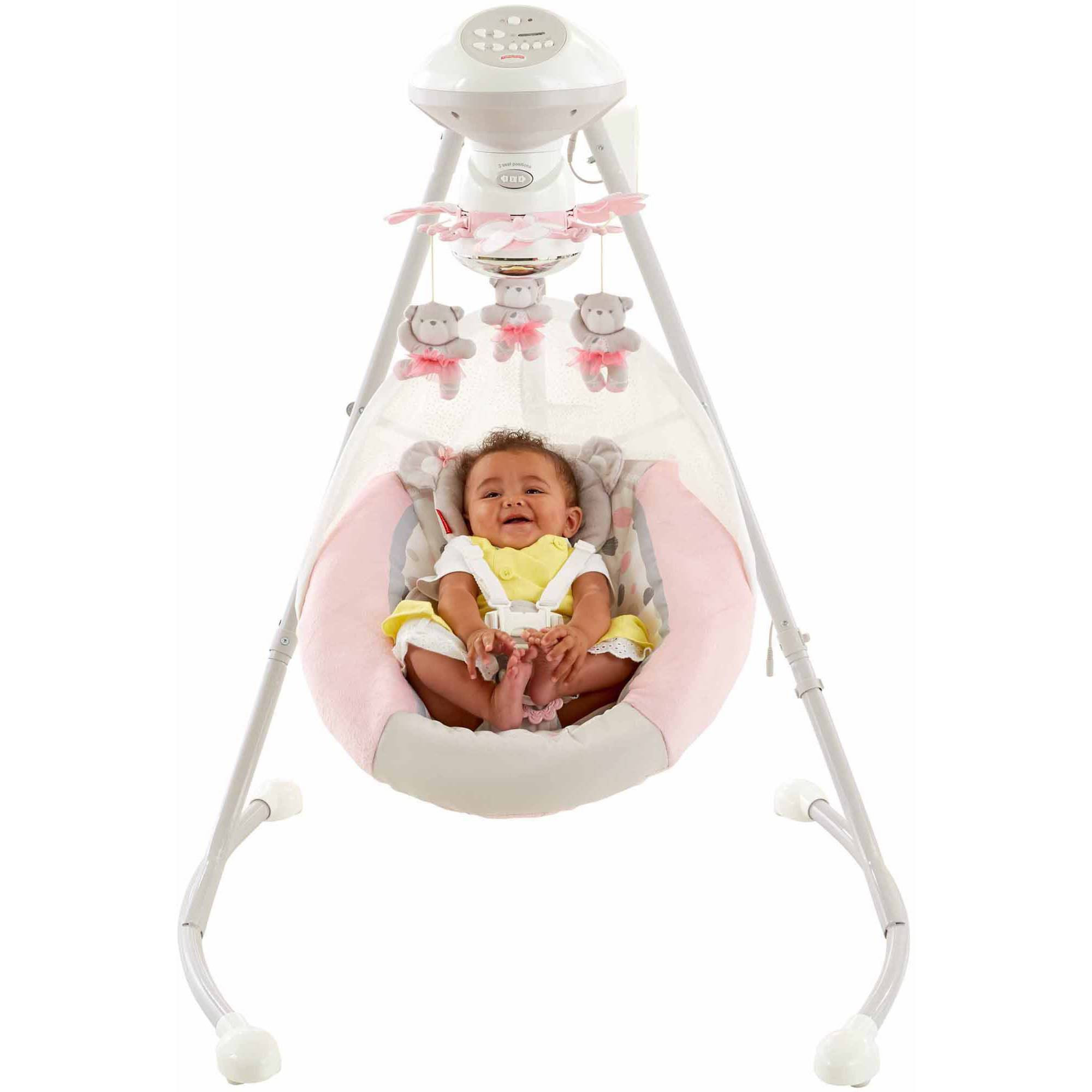 Best ideas about Baby Swing Bassinet
. Save or Pin Fisher Price My Little Snugabear Cradle n Swing Pink Now.