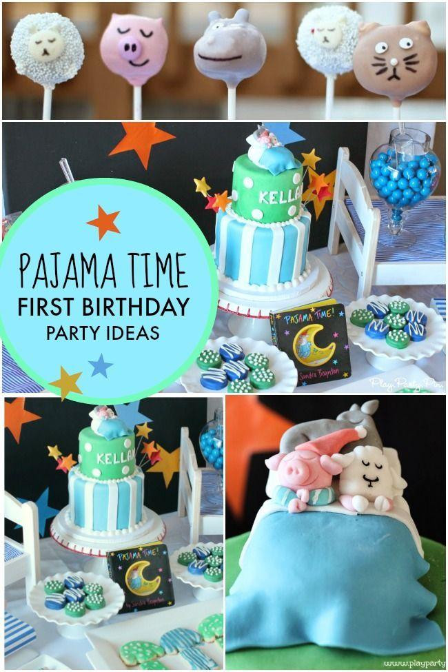 Best ideas about Baby's First Birthday Decorations
. Save or Pin A Pajama Time Boy s 1st Birthday Party Spaceships and Now.