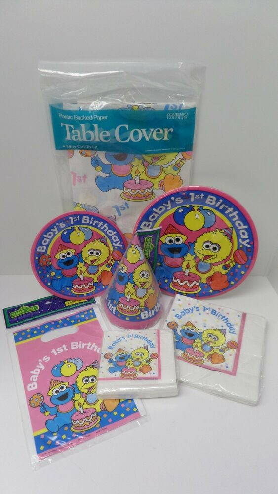 Best ideas about Baby's First Birthday Decorations
. Save or Pin Sesame Street Baby s 1st Birthday Party Supplies Now.