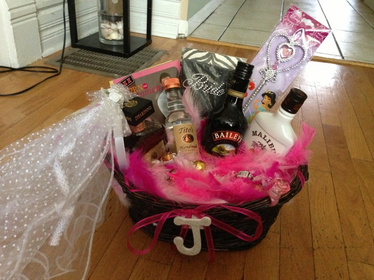 Best ideas about Bachelorette Gift Ideas For Bride
. Save or Pin bachelorette party t basket Now.