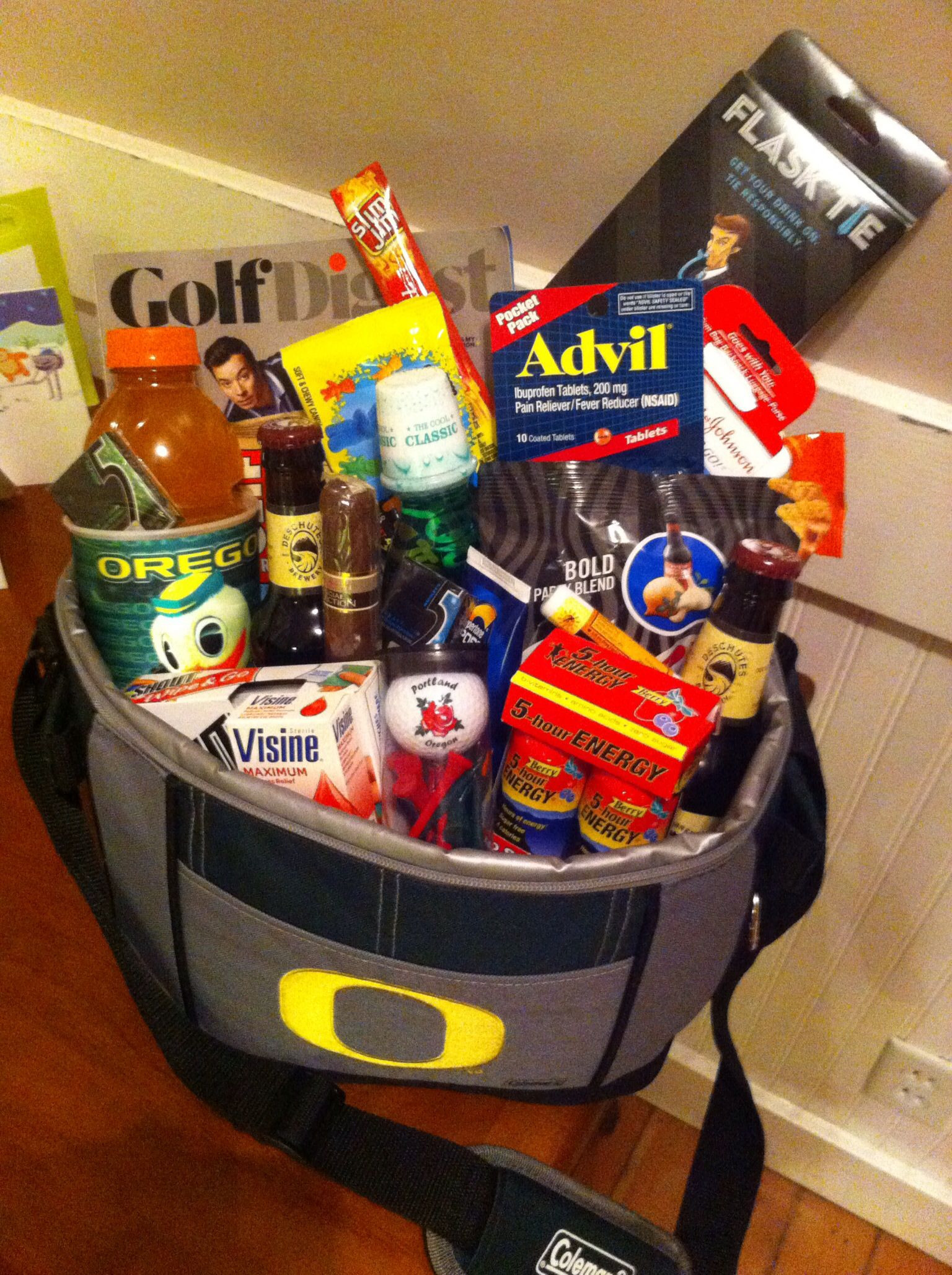 Best ideas about Bachelors Party Gift Ideas
. Save or Pin Bachelor party golf weekend survival kit for groom to be Now.