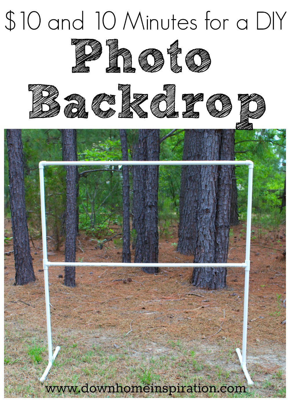 Best ideas about Backdrop Stand DIY
. Save or Pin $10 and 10 Minutes for a DIY Backdrop Down Home Now.