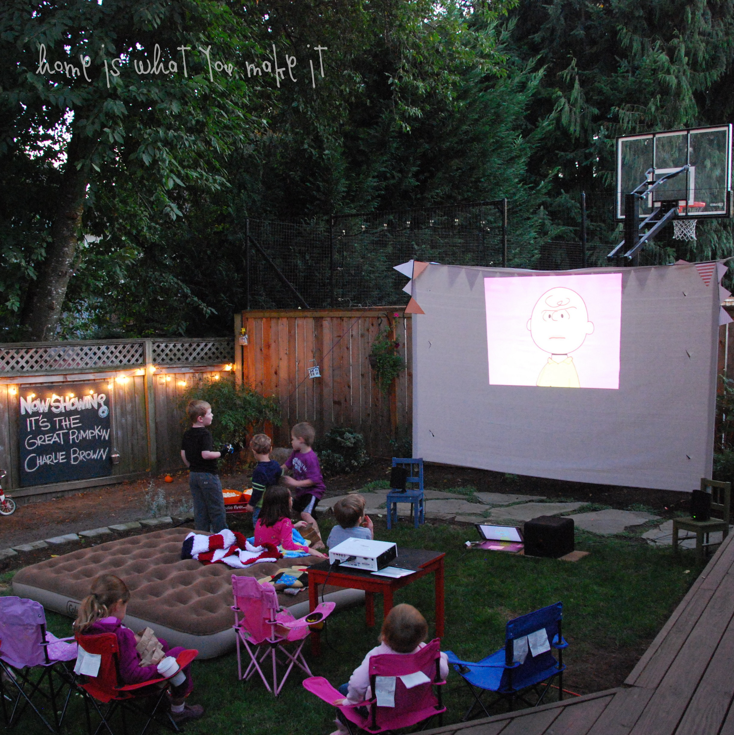 Best ideas about Backyard Movie Night
. Save or Pin backyard movie – home is what you make it Now.