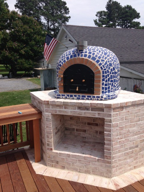 Best ideas about Backyard Pizza Oven
. Save or Pin Wood burning pizza oven with cast iron door & tile mosaic Now.