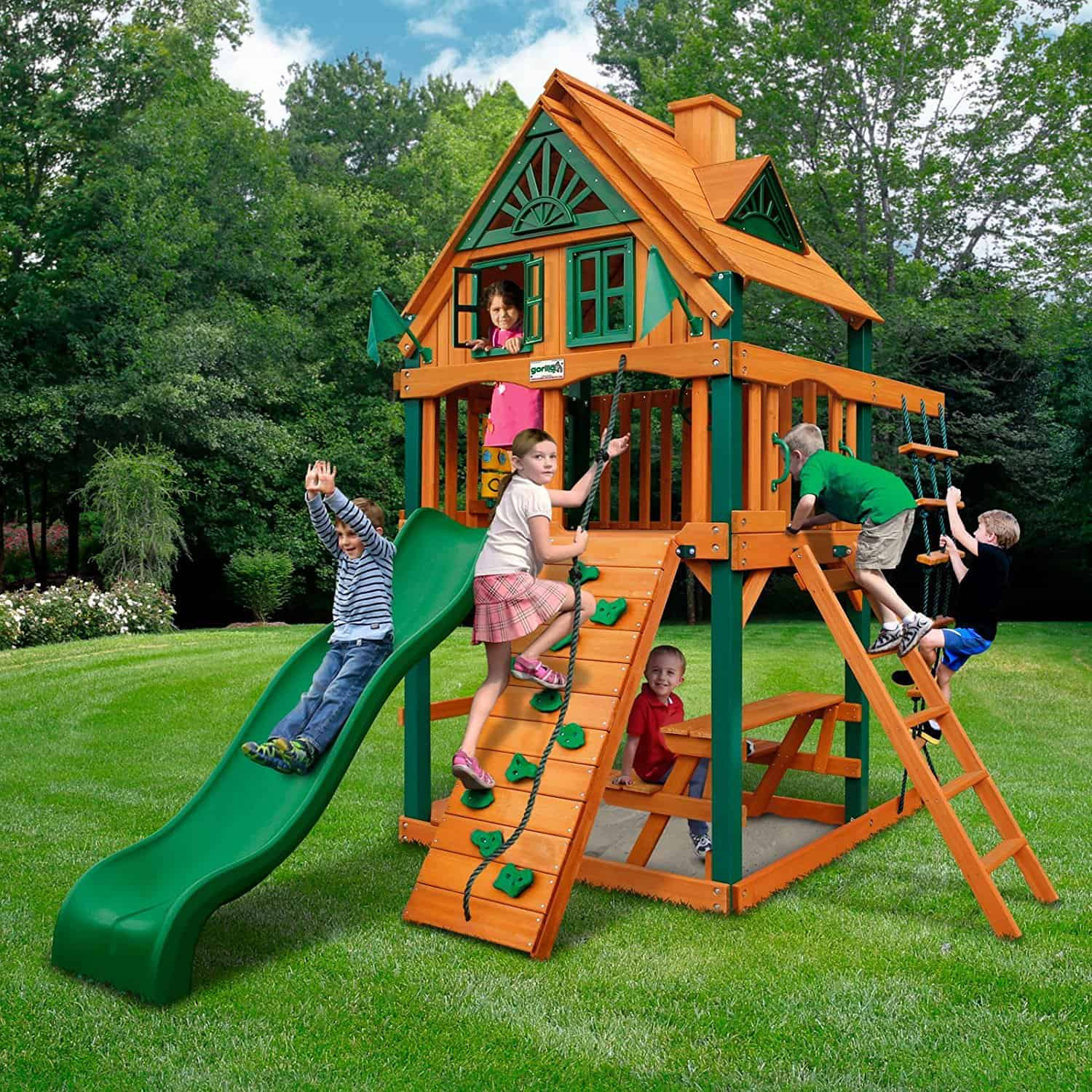 Best ideas about Backyard Playground Structures
. Save or Pin Swing Sets for Small Yards The Backyard Site Now.