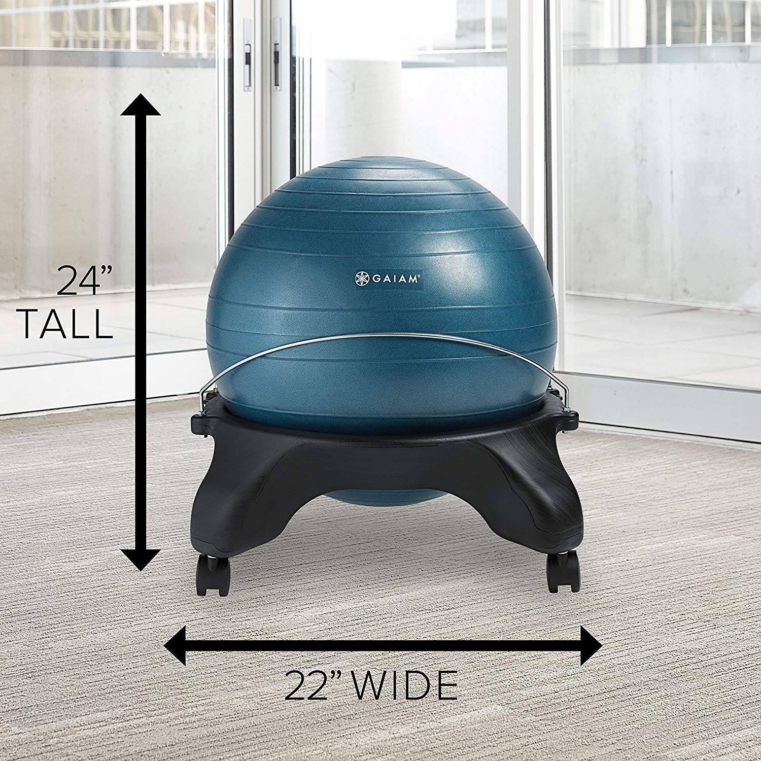 Best ideas about Balance Ball Chair
. Save or Pin Gaiam Classic Backless Balance Ball Chair – Exercise Now.