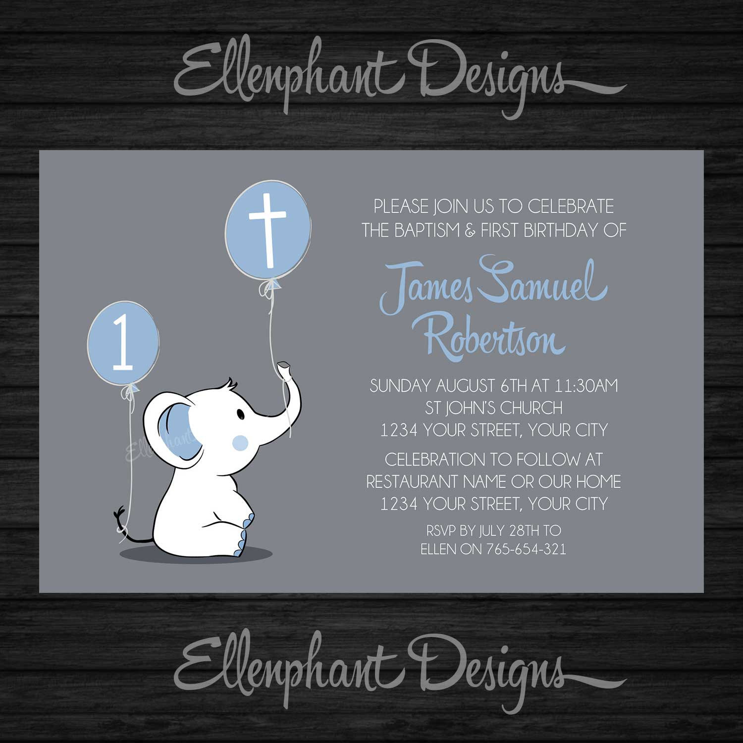 Best ideas about Baptism Birthday Invitations
. Save or Pin Baptism and First Birthday invitation 1st joint Now.