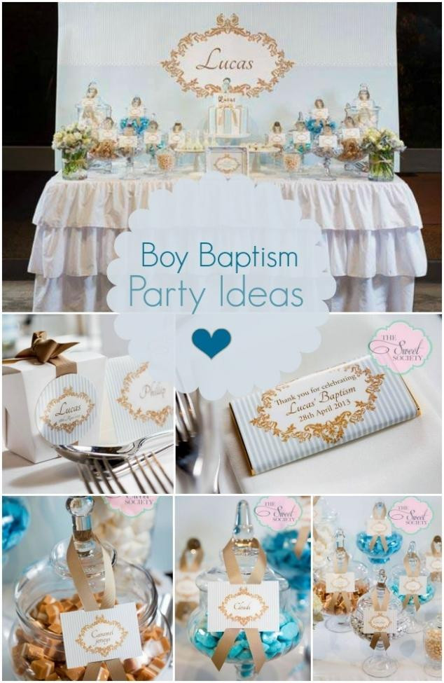 Best ideas about Baptism Gift Ideas For Boy
. Save or Pin 11 Baptism and Christening Reception Party Ideas and Now.