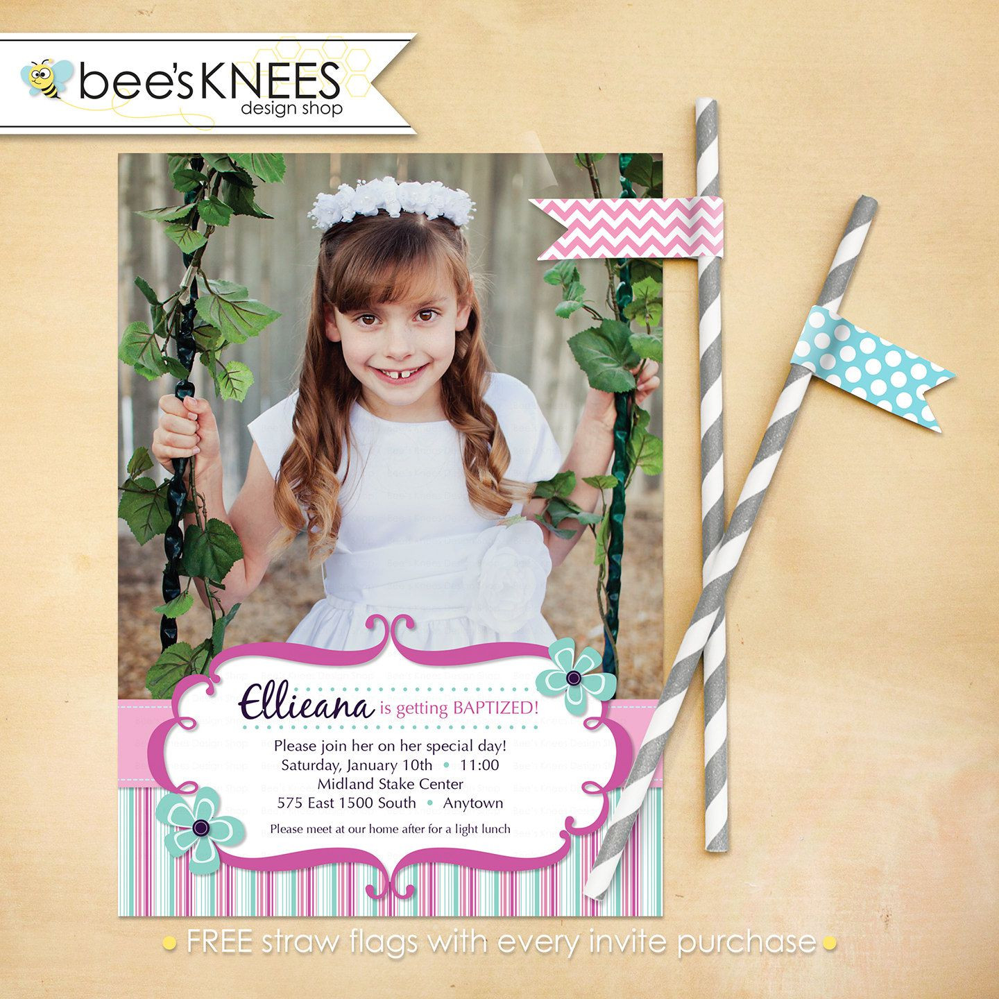 Best ideas about Baptism Gift Ideas For Older Child
. Save or Pin girl baptism baptism invitations for girls Baptism Now.