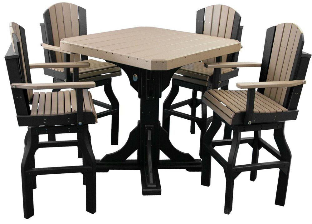 Best ideas about Bar Tables And Chair Sets
. Save or Pin Poly Furniture Wood 41" Sqr Table Set Bar Height 4 Now.