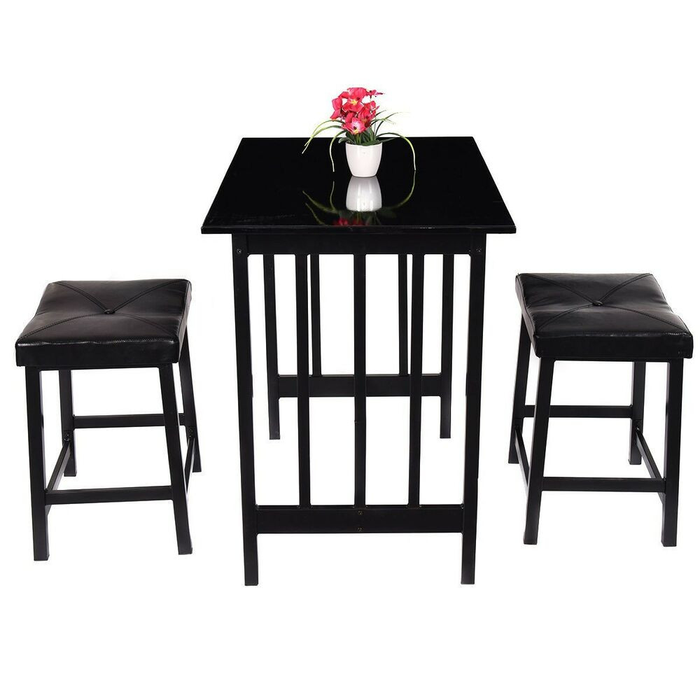 Best ideas about Bar Tables And Chair Sets
. Save or Pin 3PCS Kitchen Counter Height Dining Set Table And 2 Chairs Now.