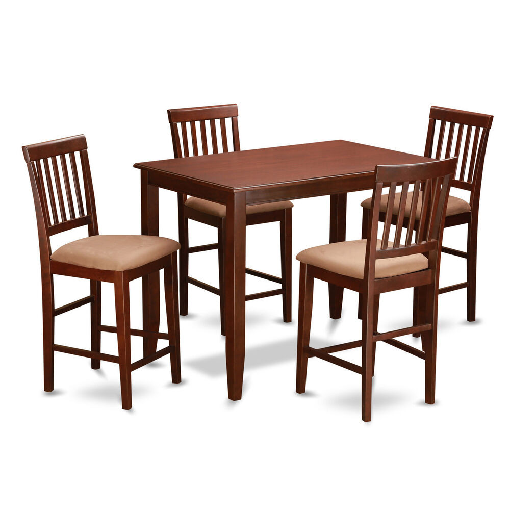 Best ideas about Bar Tables And Chair Sets
. Save or Pin Mahogany Pub Table and 4 Kitchen Chairs 5 piece Dining Set Now.